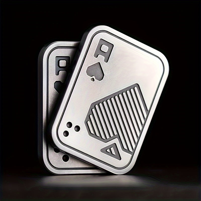 King Ace Fidget Slider Metal Push Slider Stress Relief Toy Anti Stress EDC Top Spinning Poker Toys  Adults Gifts
